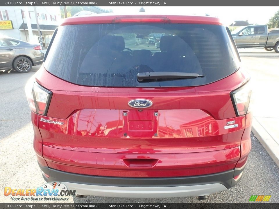 2018 Ford Escape SE 4WD Ruby Red / Charcoal Black Photo #6