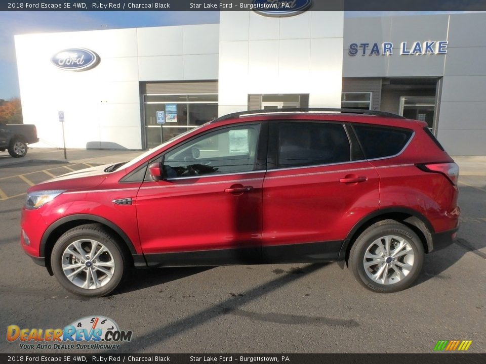 2018 Ford Escape SE 4WD Ruby Red / Charcoal Black Photo #9