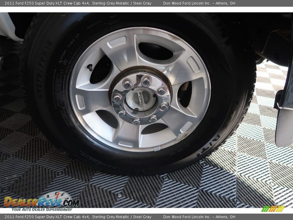 2011 Ford F250 Super Duty XLT Crew Cab 4x4 Sterling Grey Metallic / Steel Gray Photo #27