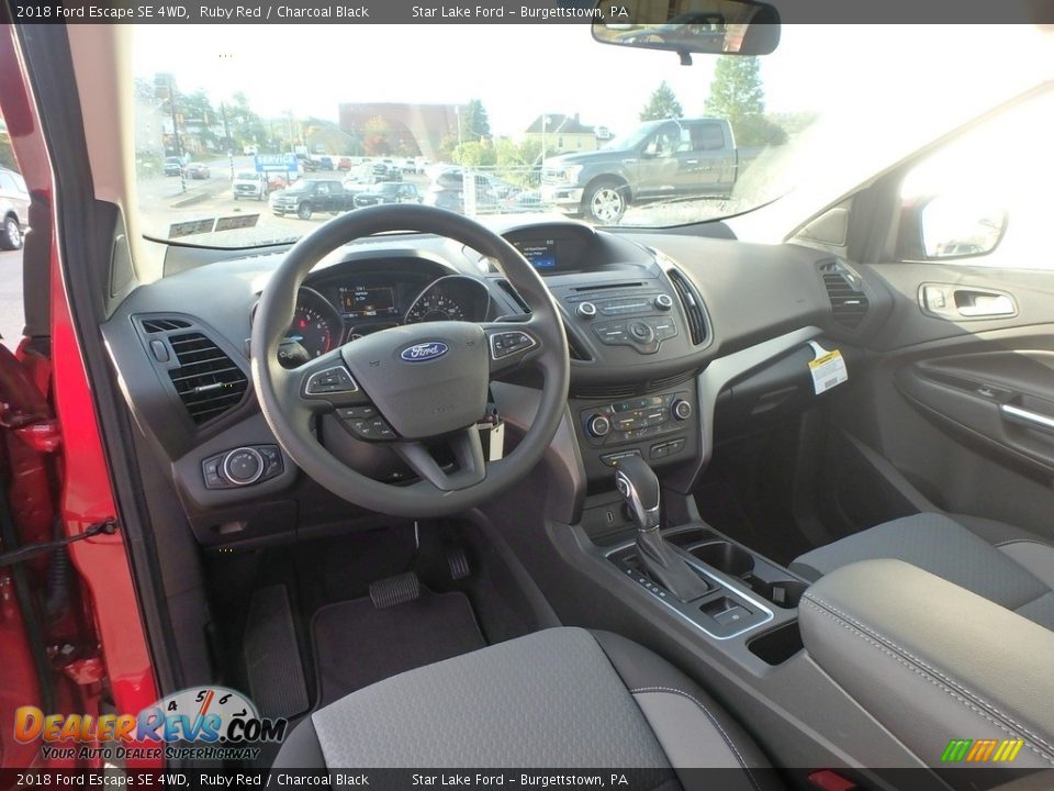 2018 Ford Escape SE 4WD Ruby Red / Charcoal Black Photo #12
