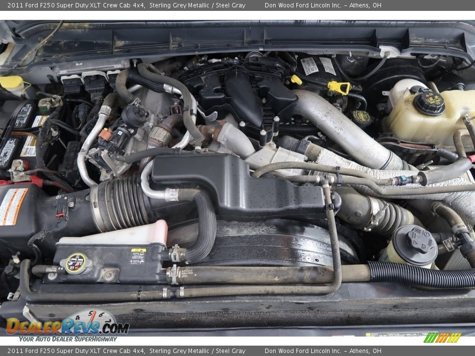 2011 Ford F250 Super Duty XLT Crew Cab 4x4 Sterling Grey Metallic / Steel Gray Photo #31