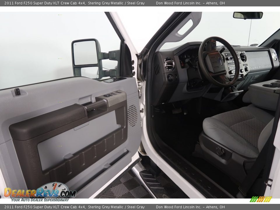 2011 Ford F250 Super Duty XLT Crew Cab 4x4 Sterling Grey Metallic / Steel Gray Photo #36