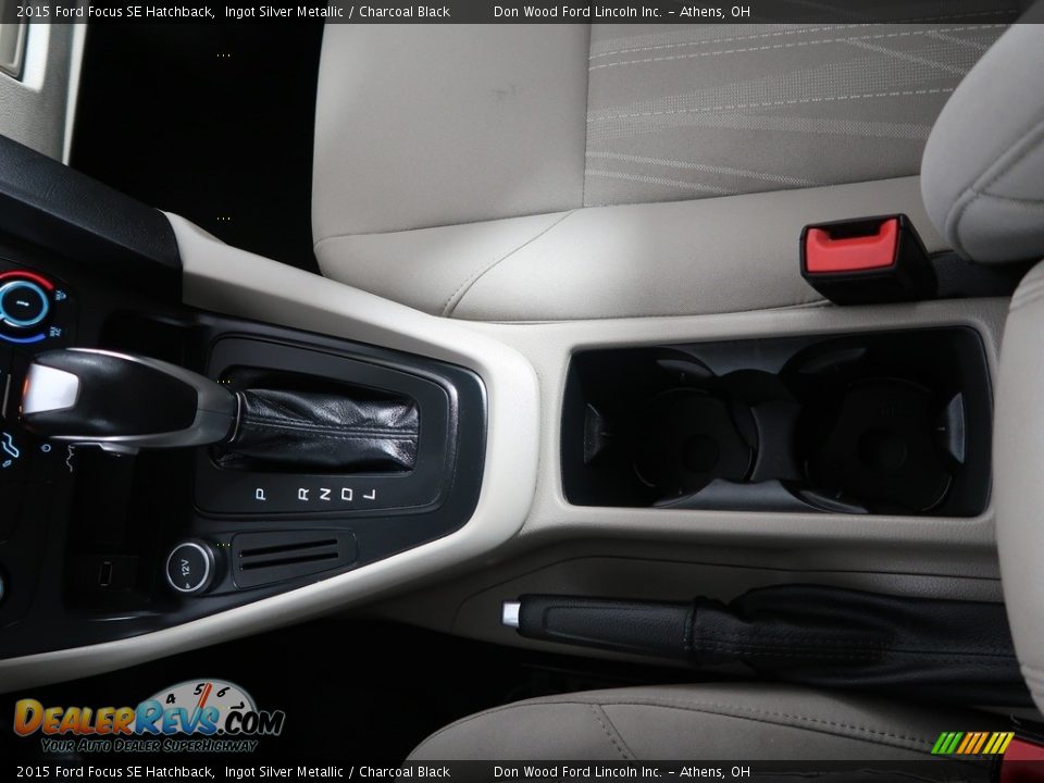 2015 Ford Focus SE Hatchback Ingot Silver Metallic / Charcoal Black Photo #22