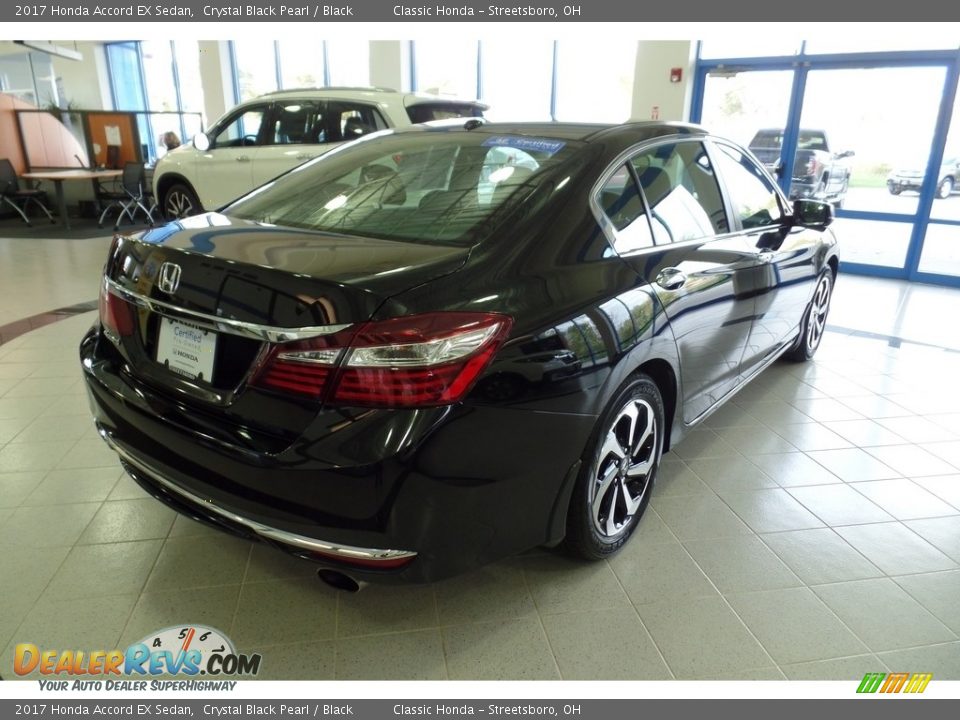 2017 Honda Accord EX Sedan Crystal Black Pearl / Black Photo #7