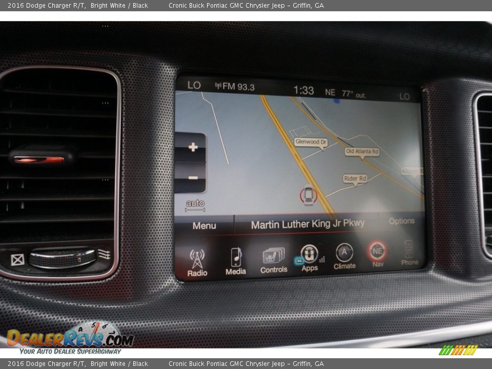 2016 Dodge Charger R/T Bright White / Black Photo #6