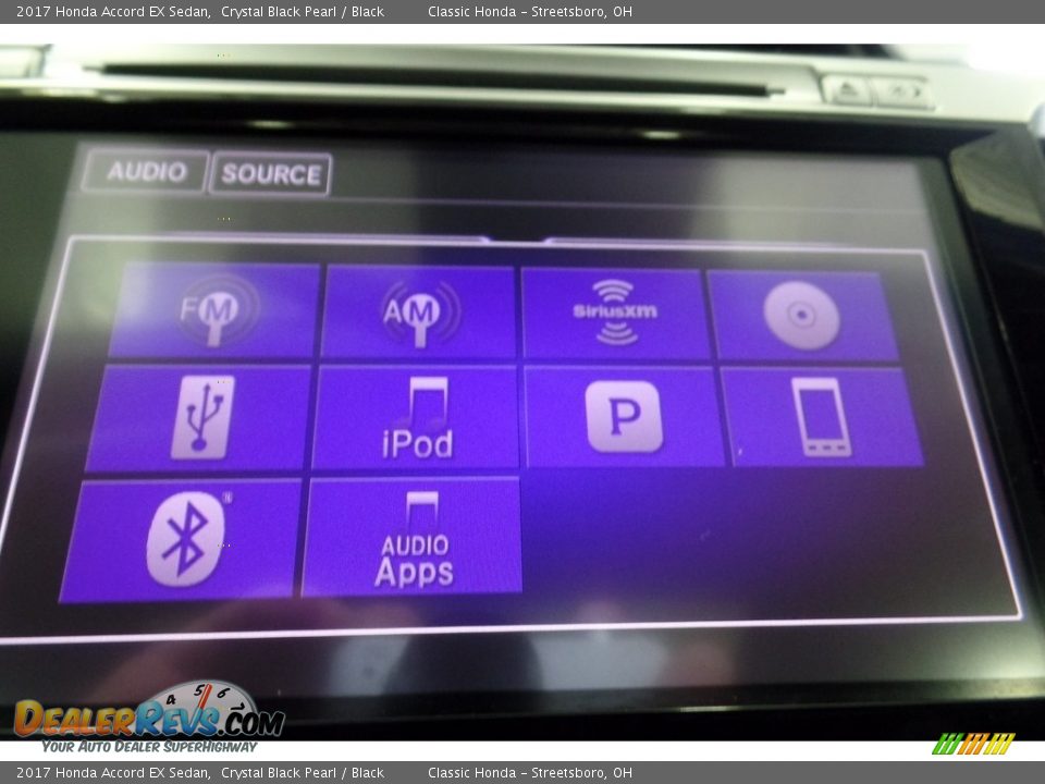 2017 Honda Accord EX Sedan Crystal Black Pearl / Black Photo #35
