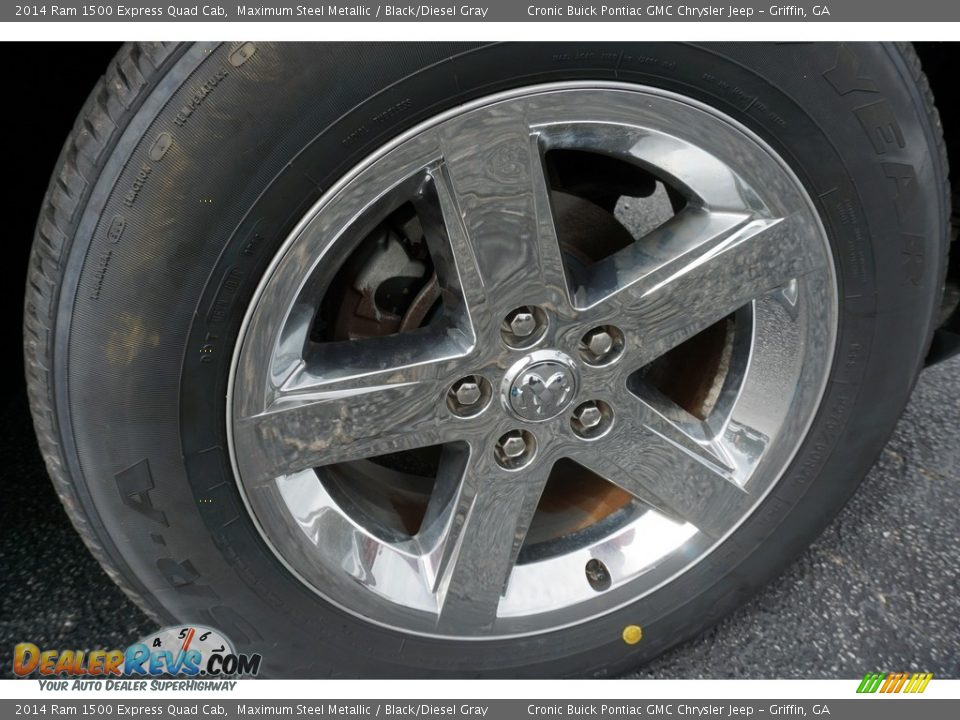 2014 Ram 1500 Express Quad Cab Maximum Steel Metallic / Black/Diesel Gray Photo #13