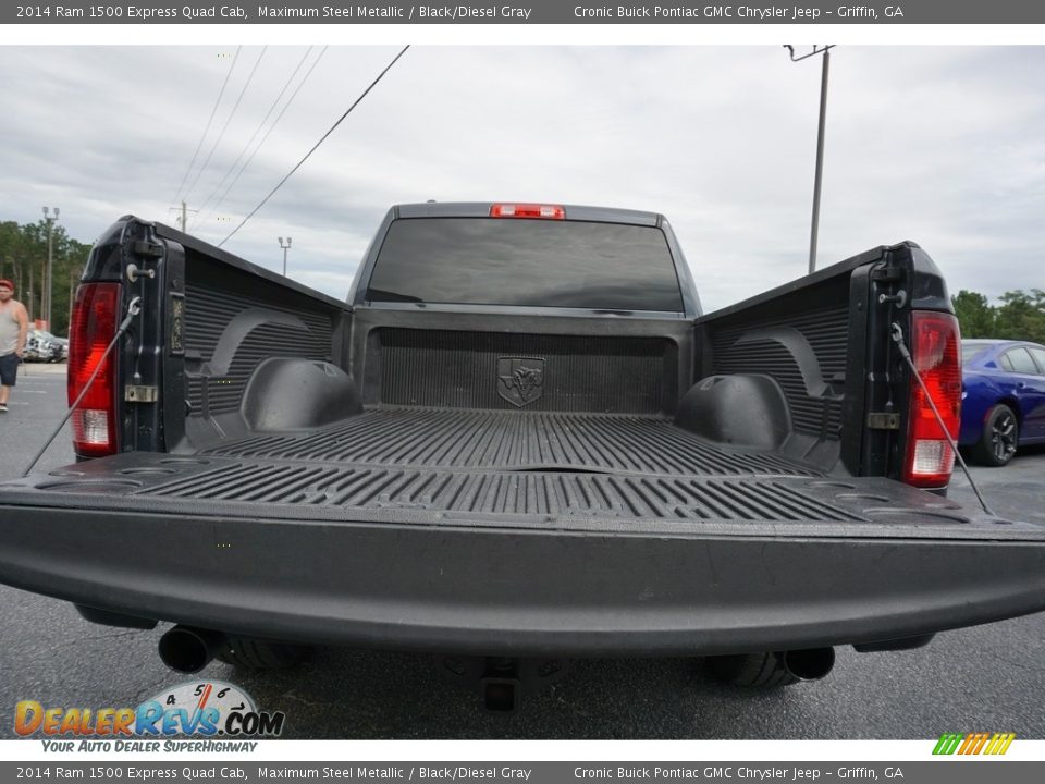 2014 Ram 1500 Express Quad Cab Maximum Steel Metallic / Black/Diesel Gray Photo #16