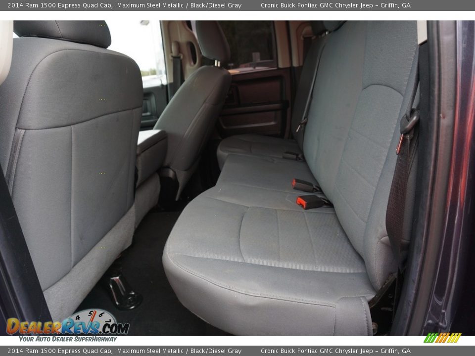 2014 Ram 1500 Express Quad Cab Maximum Steel Metallic / Black/Diesel Gray Photo #17