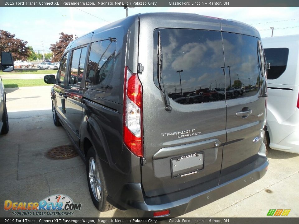 2019 Ford Transit Connect XLT Passenger Wagon Magnetic Metallic / Palazzo Grey Photo #3