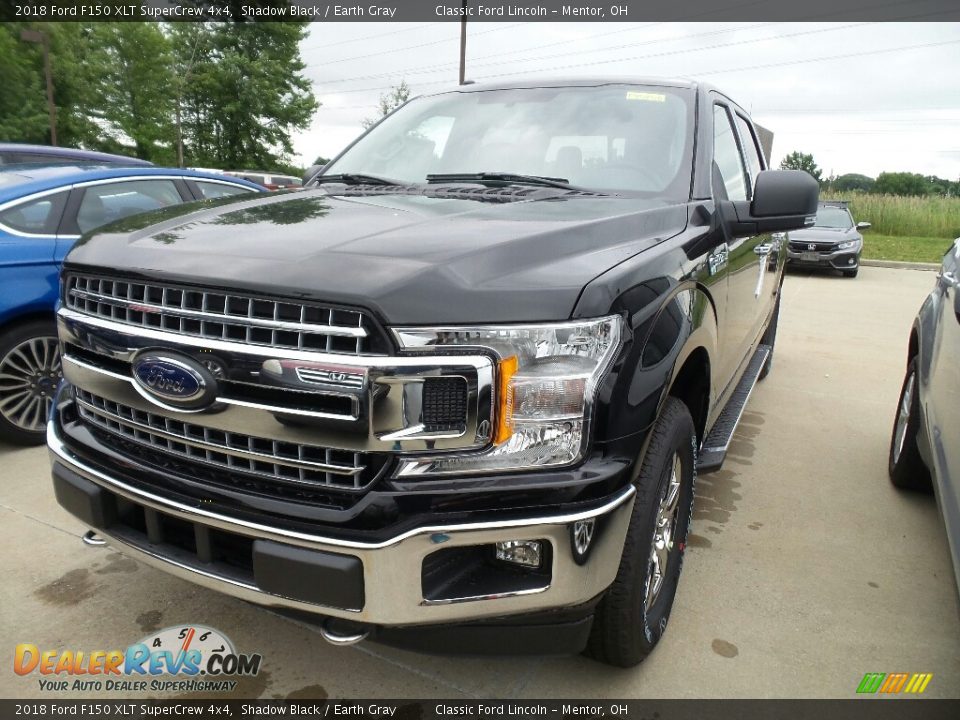 2018 Ford F150 XLT SuperCrew 4x4 Shadow Black / Earth Gray Photo #1
