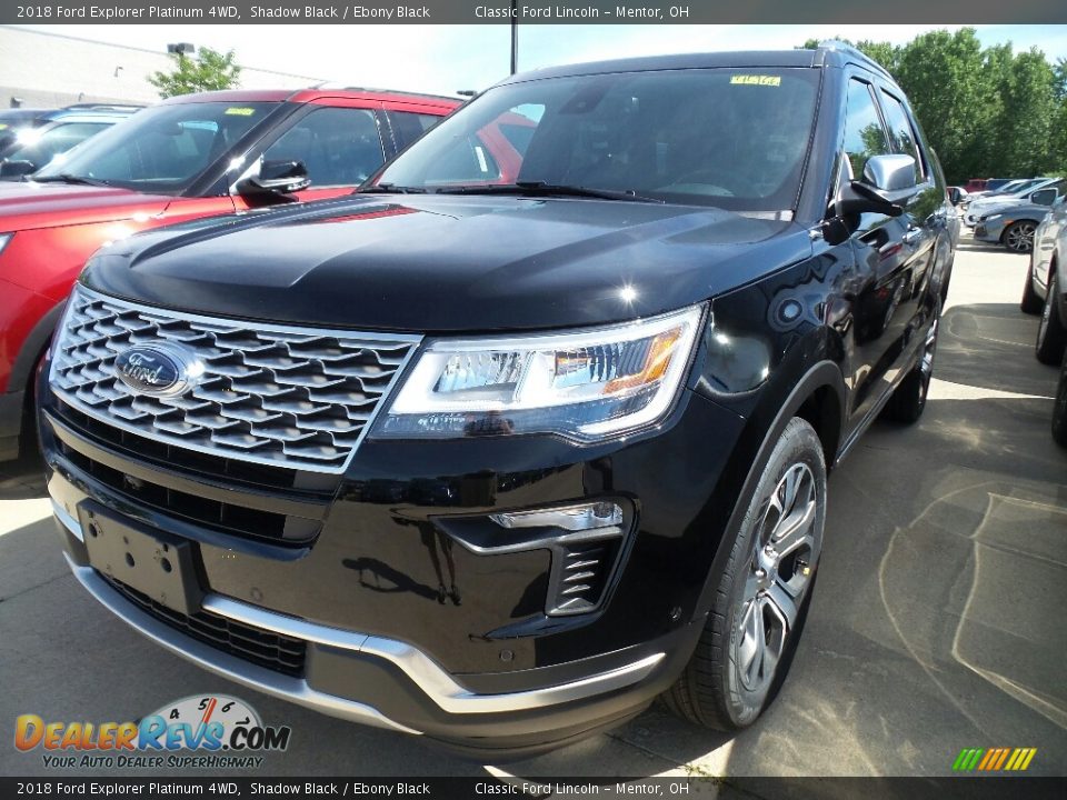 2018 Ford Explorer Platinum 4WD Shadow Black / Ebony Black Photo #1