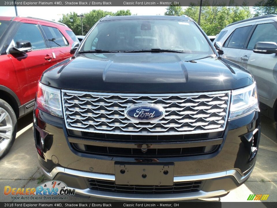 2018 Ford Explorer Platinum 4WD Shadow Black / Ebony Black Photo #2