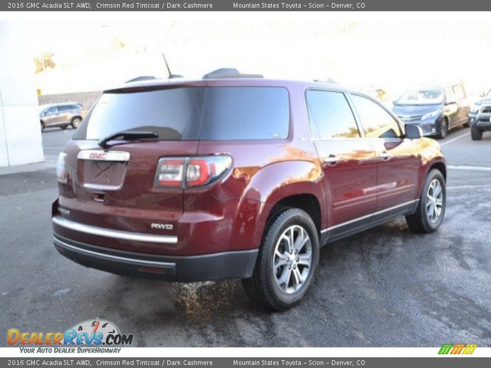 2016 GMC Acadia SLT AWD Crimson Red Tintcoat / Dark Cashmere Photo #6