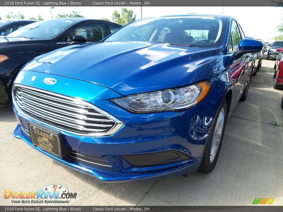 2018 Ford Fusion SE Lightning Blue / Ebony Photo #1