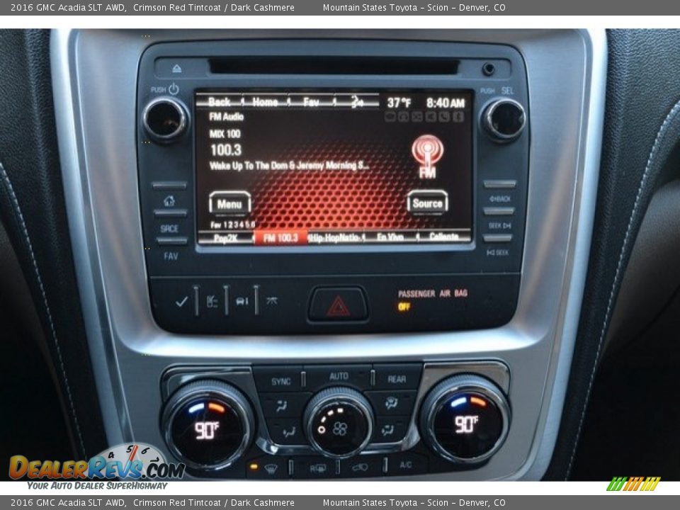 2016 GMC Acadia SLT AWD Crimson Red Tintcoat / Dark Cashmere Photo #11
