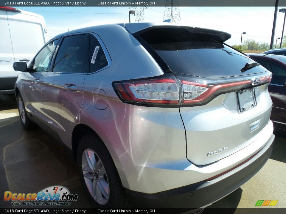 2018 Ford Edge SEL AWD Ingot Silver / Ebony Photo #2