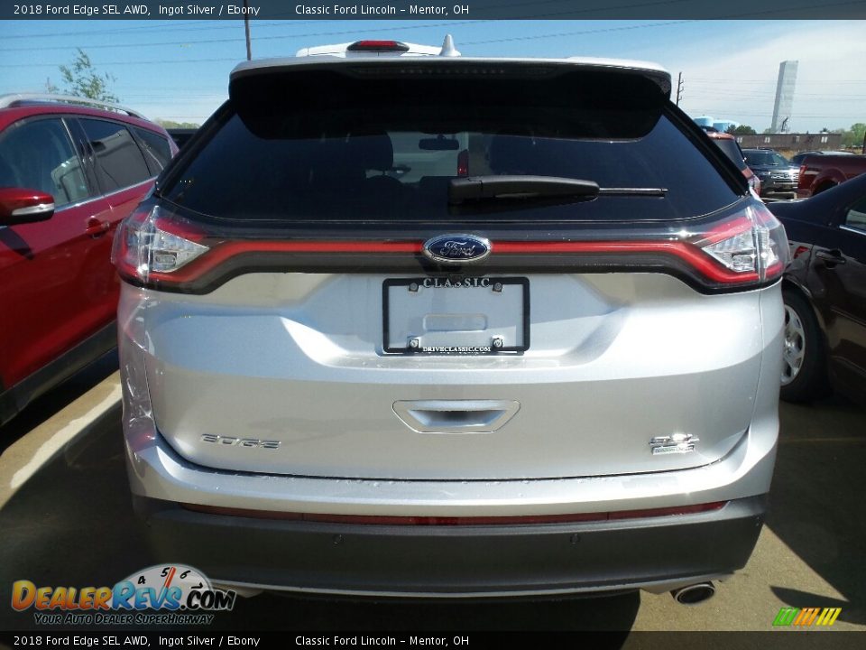 2018 Ford Edge SEL AWD Ingot Silver / Ebony Photo #3