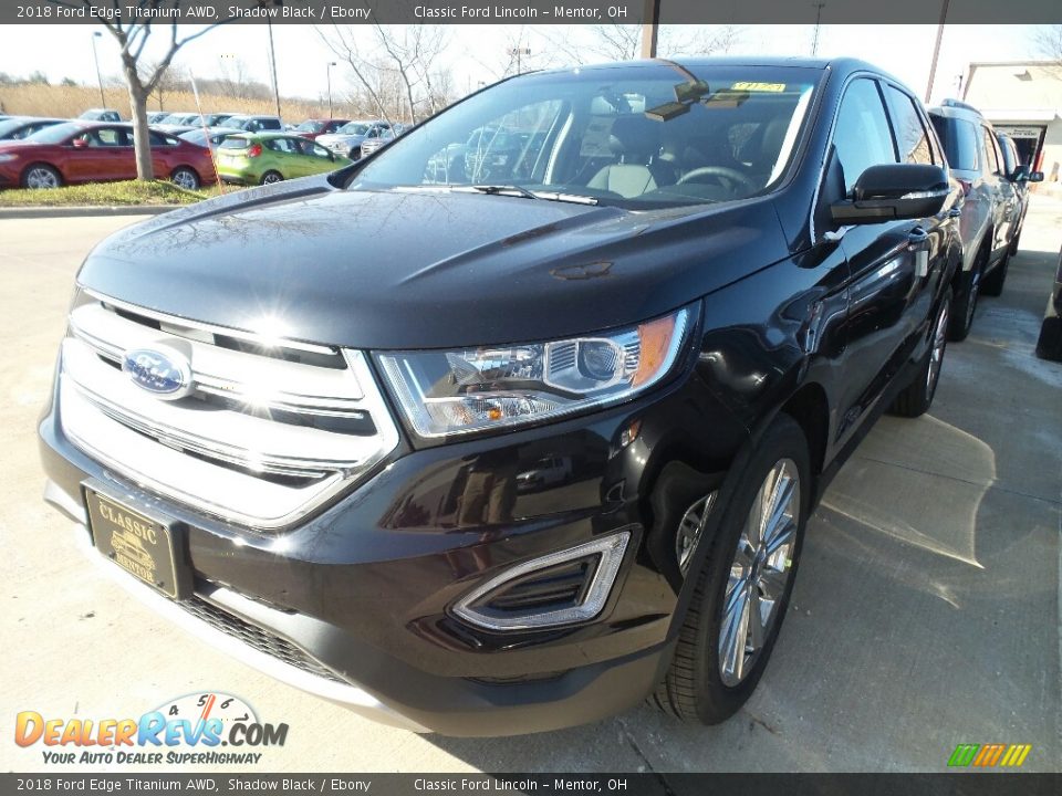 2018 Ford Edge Titanium AWD Shadow Black / Ebony Photo #1
