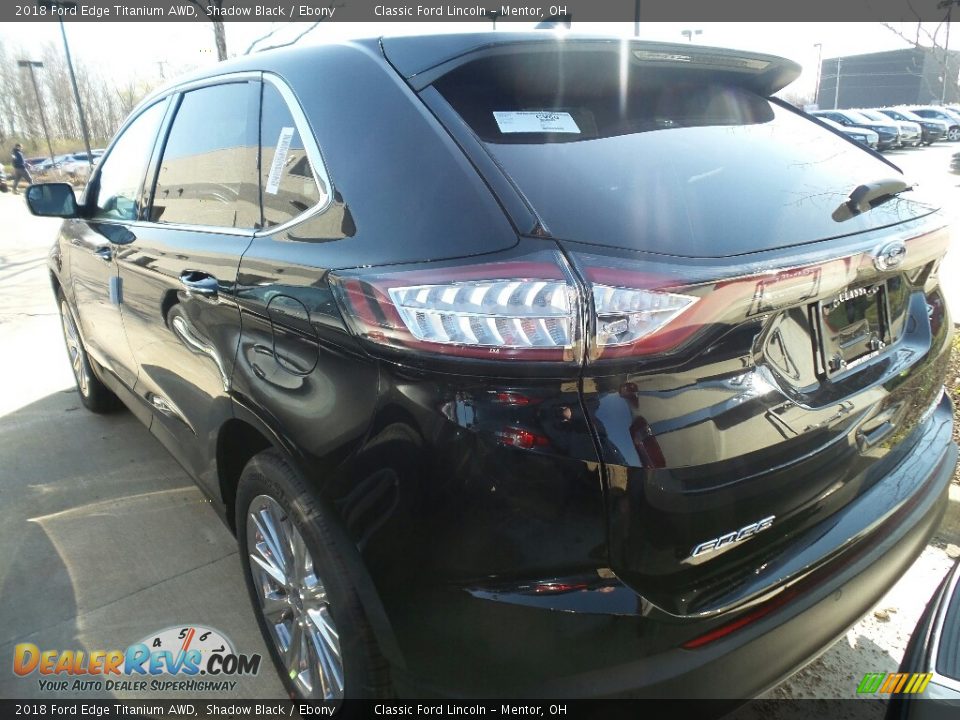 2018 Ford Edge Titanium AWD Shadow Black / Ebony Photo #3