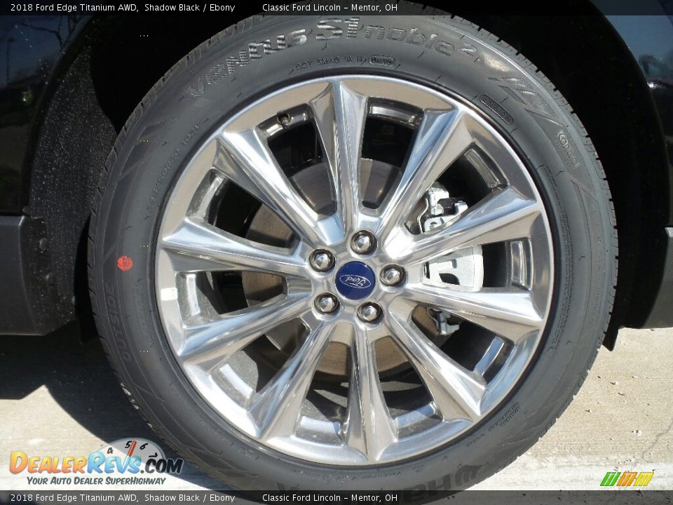 2018 Ford Edge Titanium AWD Shadow Black / Ebony Photo #6