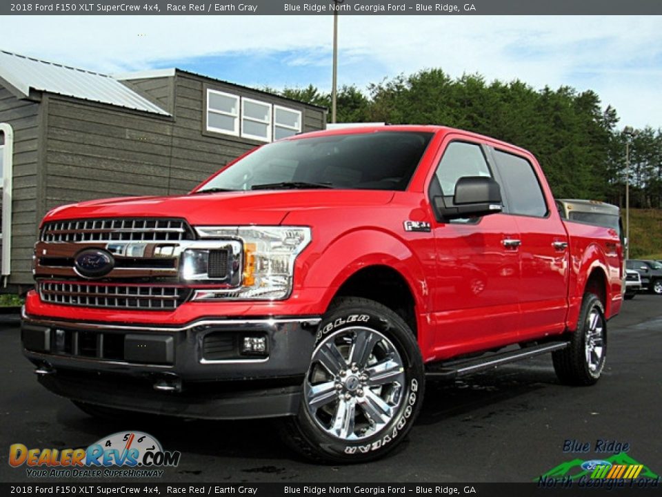 2018 Ford F150 XLT SuperCrew 4x4 Race Red / Earth Gray Photo #1