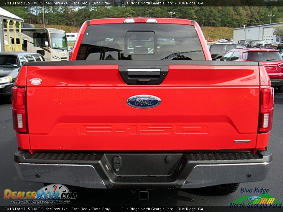 2018 Ford F150 XLT SuperCrew 4x4 Race Red / Earth Gray Photo #4