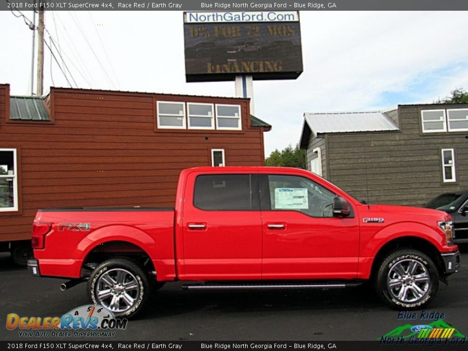 2018 Ford F150 XLT SuperCrew 4x4 Race Red / Earth Gray Photo #6