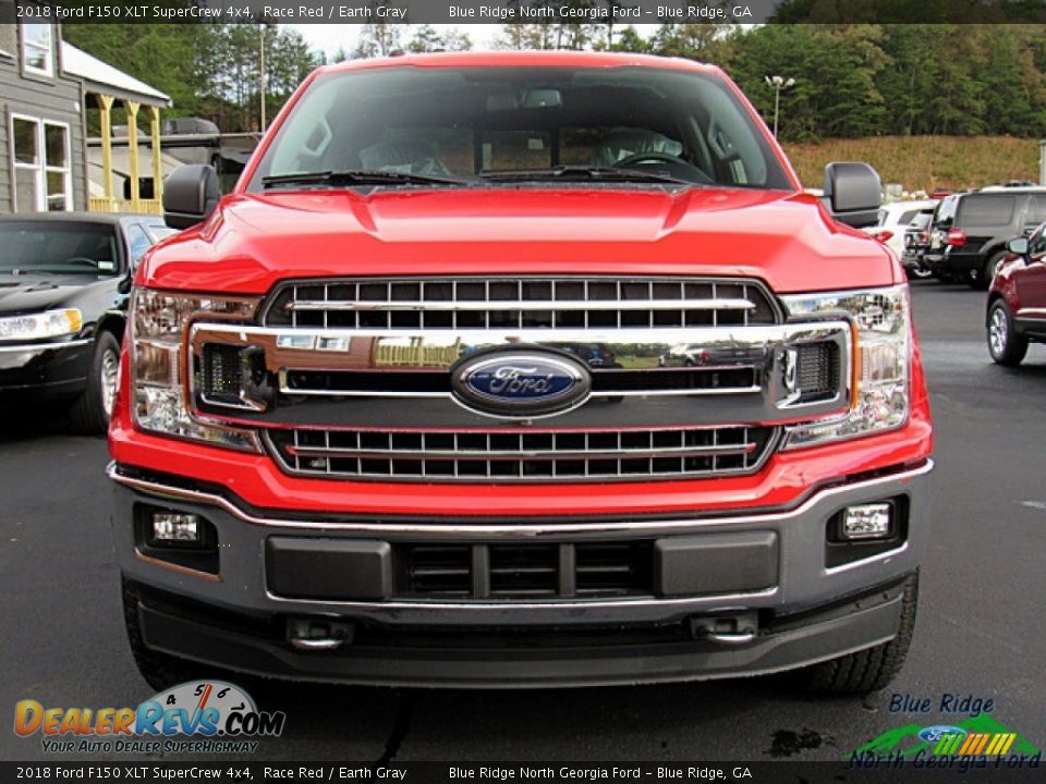 2018 Ford F150 XLT SuperCrew 4x4 Race Red / Earth Gray Photo #8