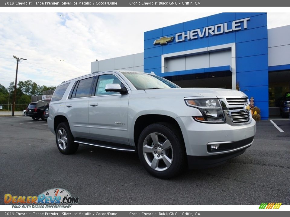 2019 Chevrolet Tahoe Premier Silver Ice Metallic / Cocoa/Dune Photo #1