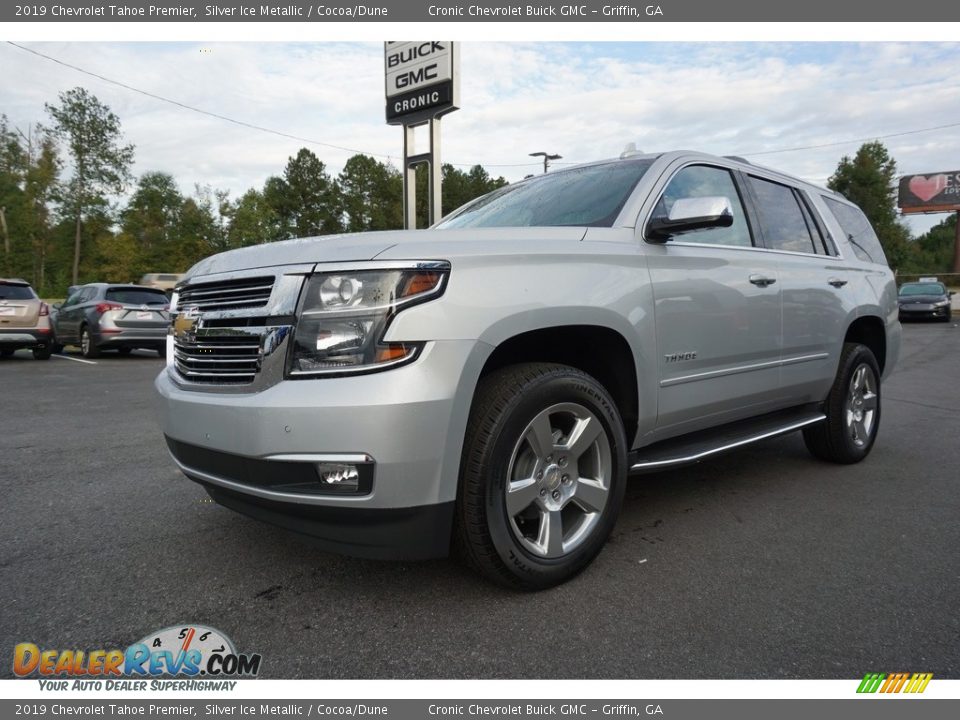 2019 Chevrolet Tahoe Premier Silver Ice Metallic / Cocoa/Dune Photo #3