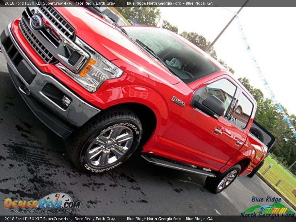 2018 Ford F150 XLT SuperCrew 4x4 Race Red / Earth Gray Photo #33
