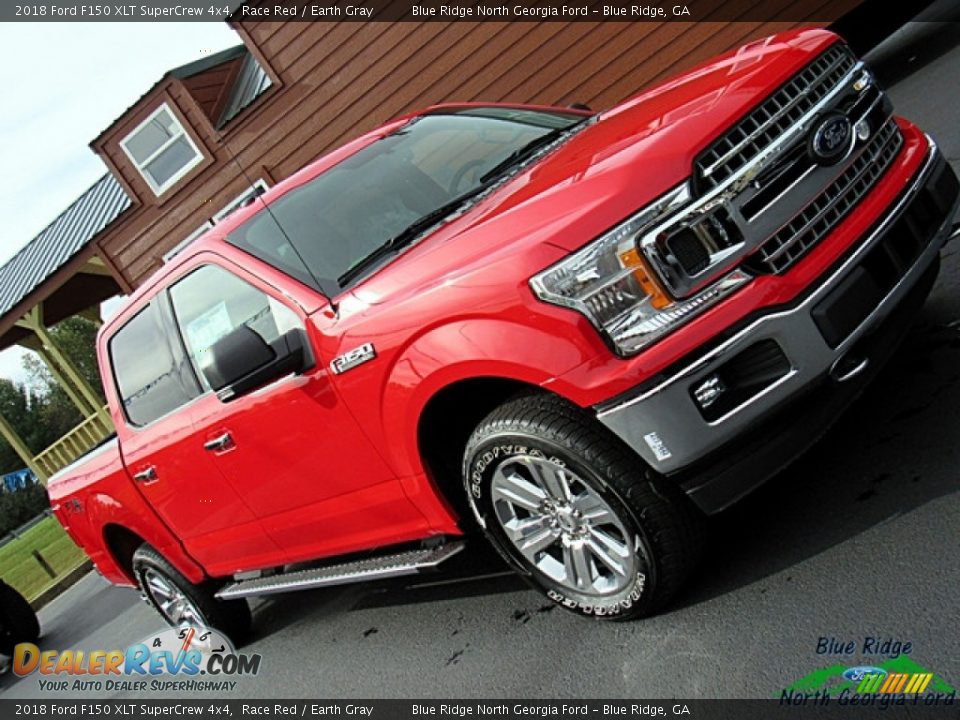 2018 Ford F150 XLT SuperCrew 4x4 Race Red / Earth Gray Photo #34