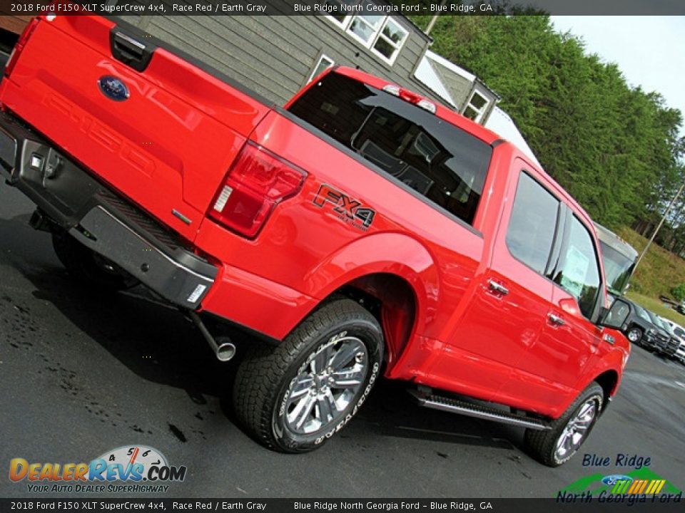 2018 Ford F150 XLT SuperCrew 4x4 Race Red / Earth Gray Photo #35