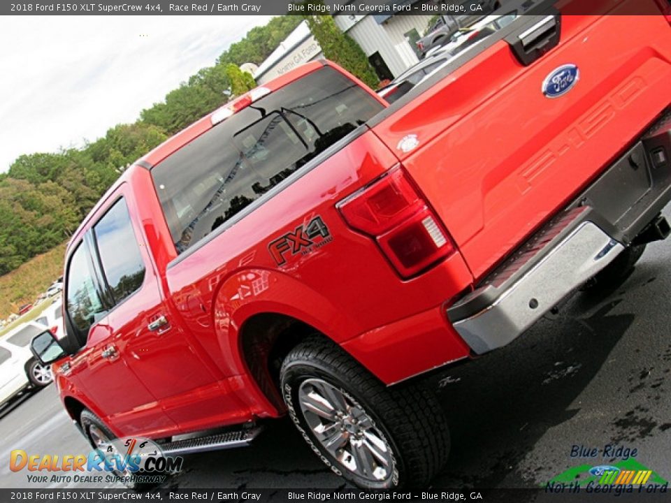 2018 Ford F150 XLT SuperCrew 4x4 Race Red / Earth Gray Photo #36