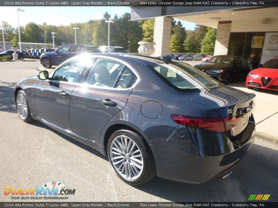 2019 Alfa Romeo Giulia Ti Lusso AWD Lipari Gray Metallic / Black/Crema Photo #4