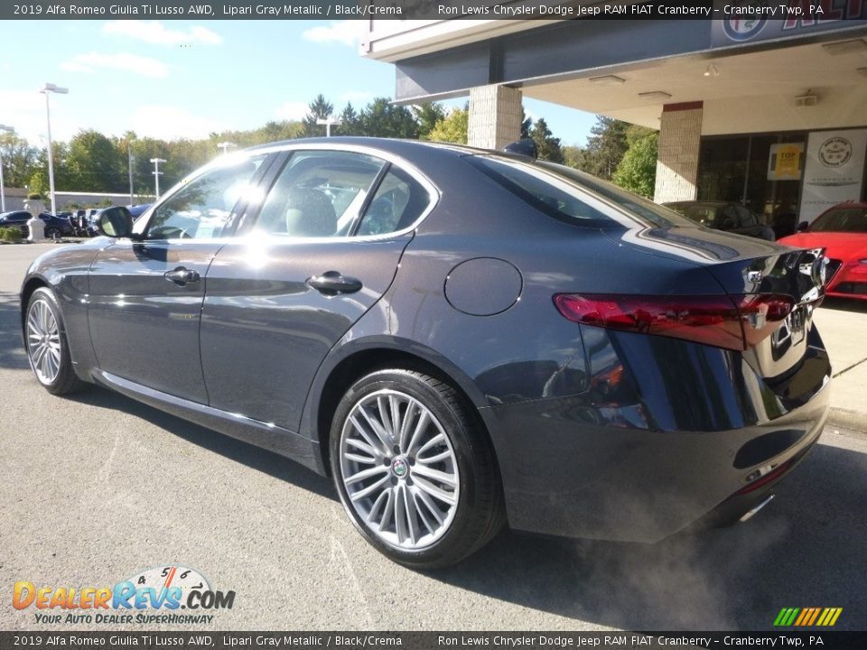2019 Alfa Romeo Giulia Ti Lusso AWD Lipari Gray Metallic / Black/Crema Photo #5