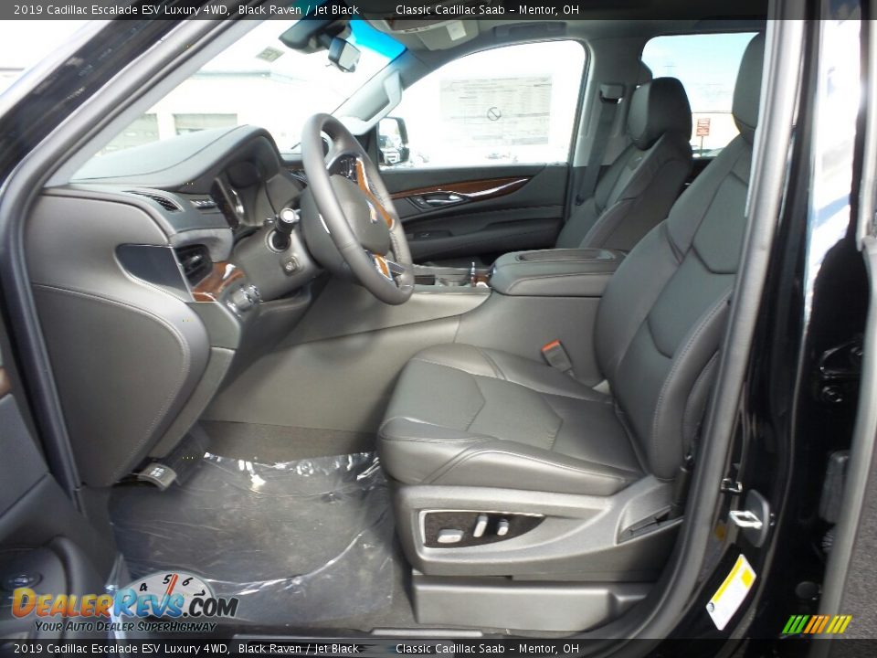 Jet Black Interior - 2019 Cadillac Escalade ESV Luxury 4WD Photo #3