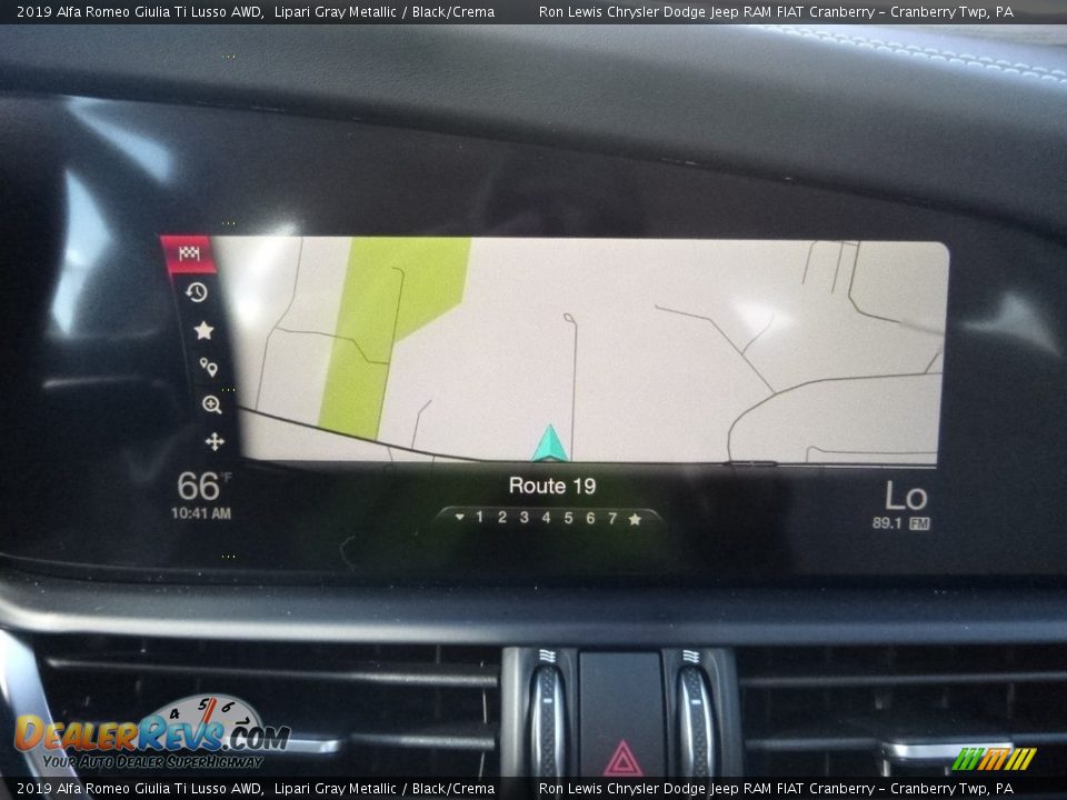 2019 Alfa Romeo Giulia Ti Lusso AWD Lipari Gray Metallic / Black/Crema Photo #21
