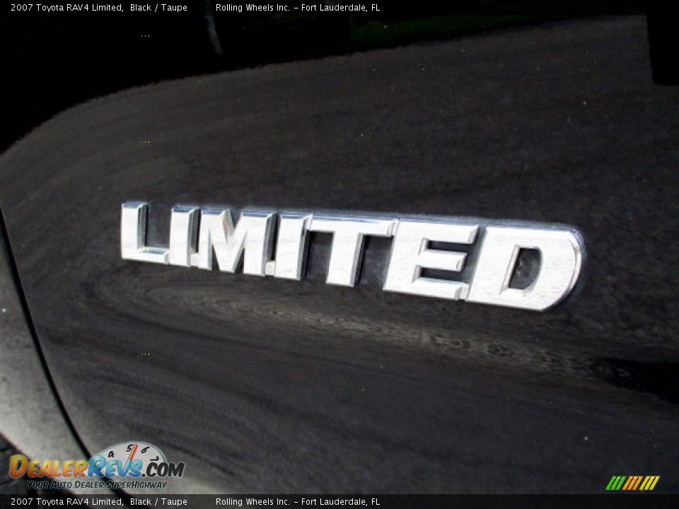 2007 Toyota RAV4 Limited Black / Taupe Photo #2