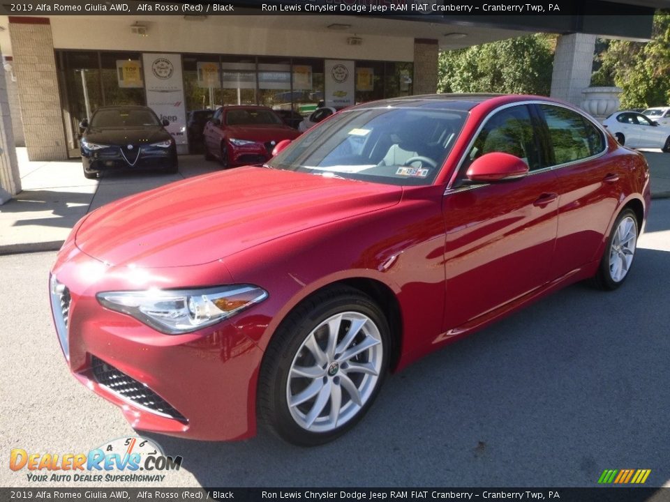 2019 Alfa Romeo Giulia AWD Alfa Rosso (Red) / Black Photo #2