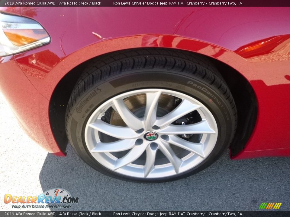 2019 Alfa Romeo Giulia AWD Alfa Rosso (Red) / Black Photo #3