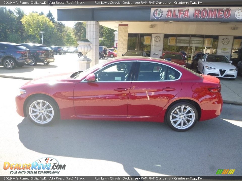 2019 Alfa Romeo Giulia AWD Alfa Rosso (Red) / Black Photo #4