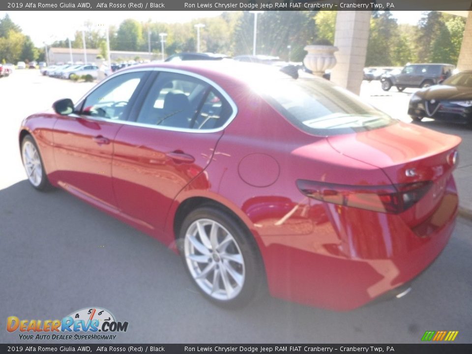 2019 Alfa Romeo Giulia AWD Alfa Rosso (Red) / Black Photo #5