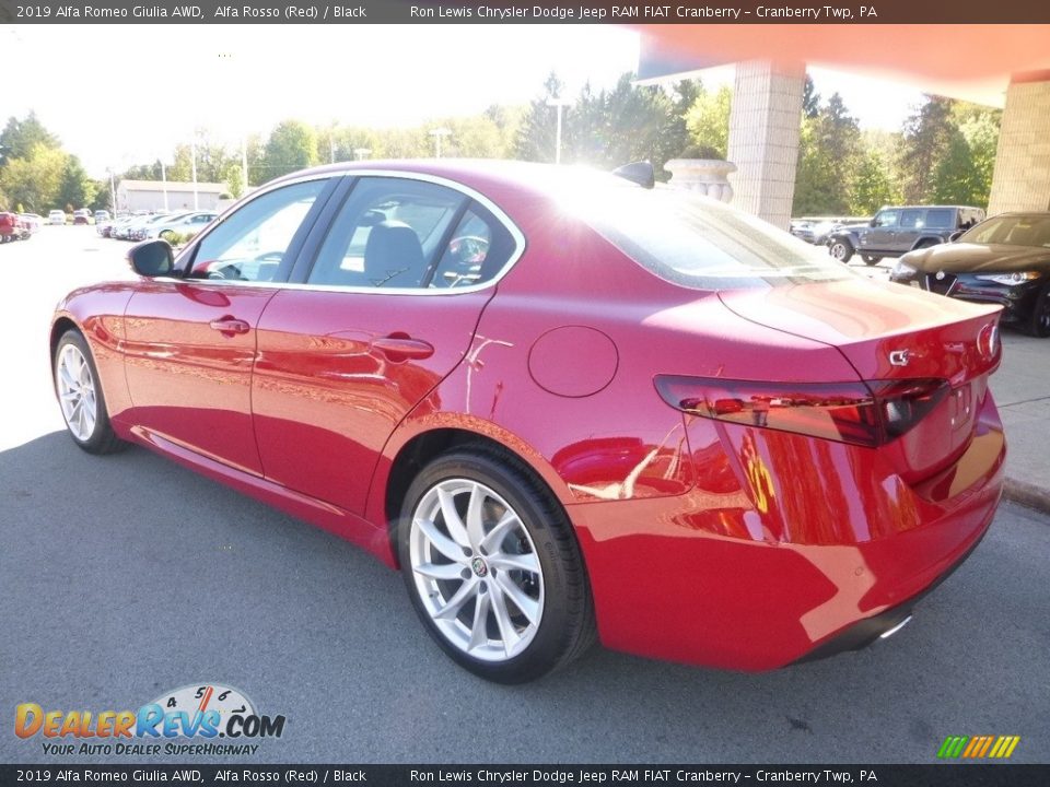 2019 Alfa Romeo Giulia AWD Alfa Rosso (Red) / Black Photo #6