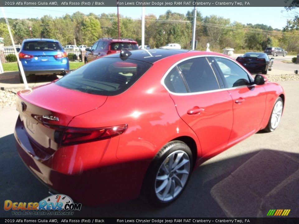2019 Alfa Romeo Giulia AWD Alfa Rosso (Red) / Black Photo #8