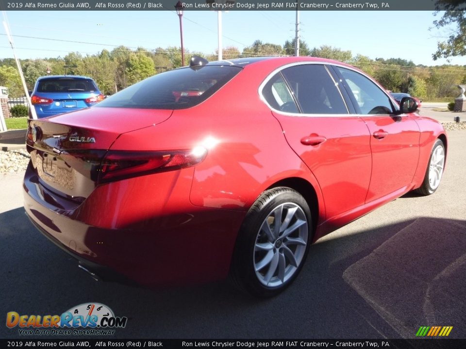 2019 Alfa Romeo Giulia AWD Alfa Rosso (Red) / Black Photo #9