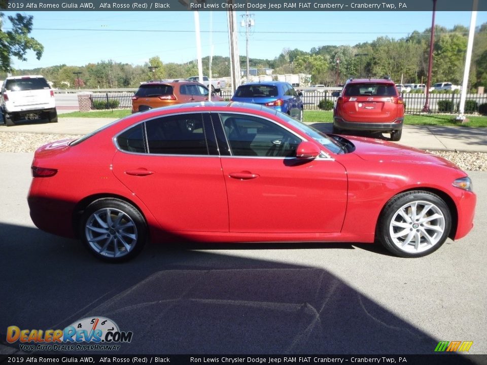 2019 Alfa Romeo Giulia AWD Alfa Rosso (Red) / Black Photo #10