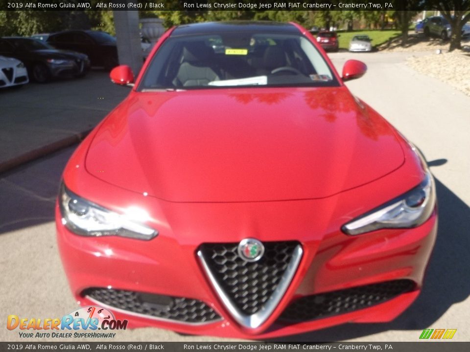 2019 Alfa Romeo Giulia AWD Alfa Rosso (Red) / Black Photo #13