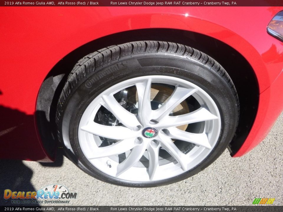 2019 Alfa Romeo Giulia AWD Alfa Rosso (Red) / Black Photo #14